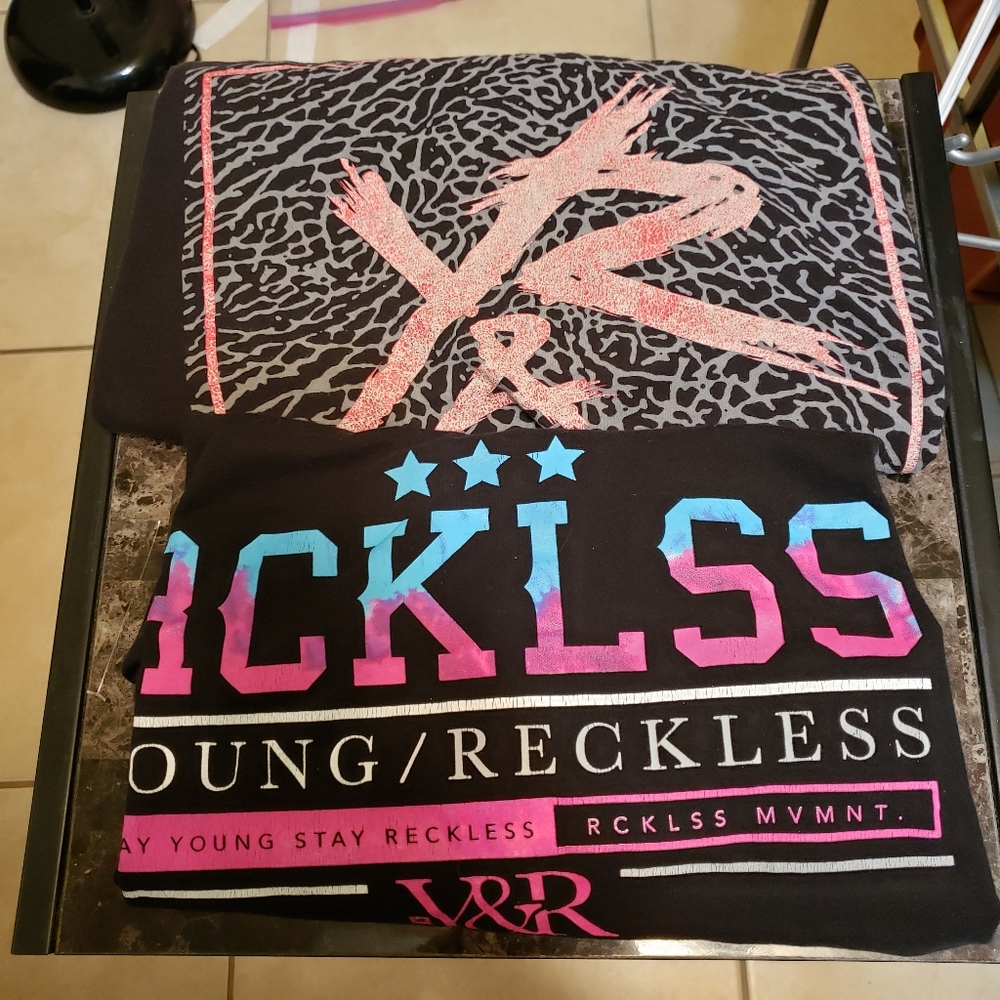 Pair of Young & Reckless Tees in Mens XL